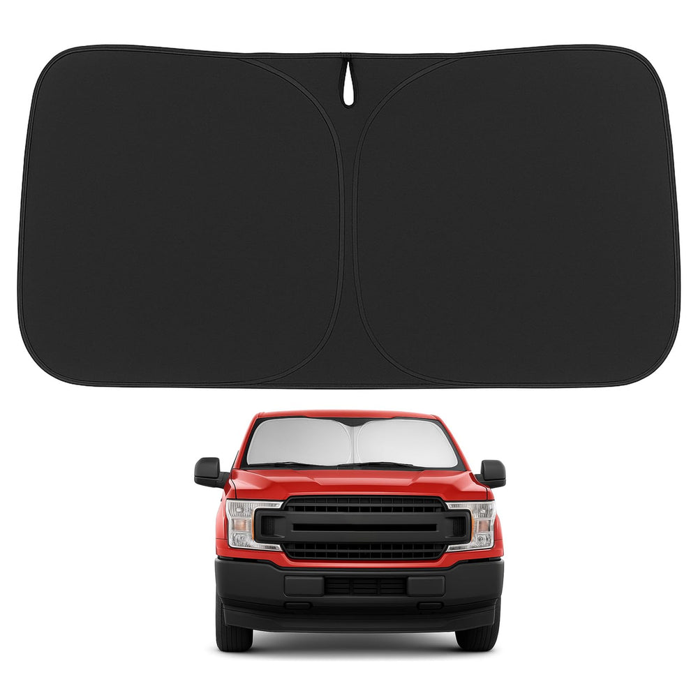 Proadsy Windshield Sun Shade for Ford F150 2015-2020 4-Layer Foldable Front Sunshade Protector Sun Visor Blocks UV Rays Keep Car Cooler
