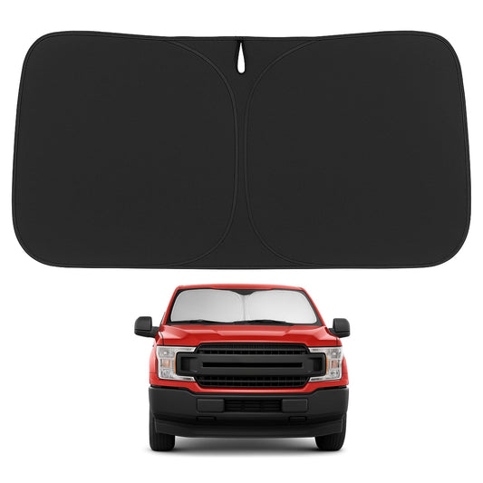 Proadsy Windshield Sun Shade for Ford F150 2015-2020 4-Layer Foldable Front Sunshade Protector Sun Visor Blocks UV Rays Keep Car Cooler