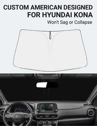 Proadsy 2026 Upgrade Front Windshield Sun Shade Foldable Sunshade Protector Custom Fit 2018-2023 Sedan Accessories