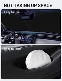 Proadsy 2026 Upgrade Windshield Sun Shade Custom Fit Hyundai Tucson 2016-2021 4-Layer Foldable Front Sunshade Protector Sun Visor Blocks UV Rays Keep Car Cooler Accessories