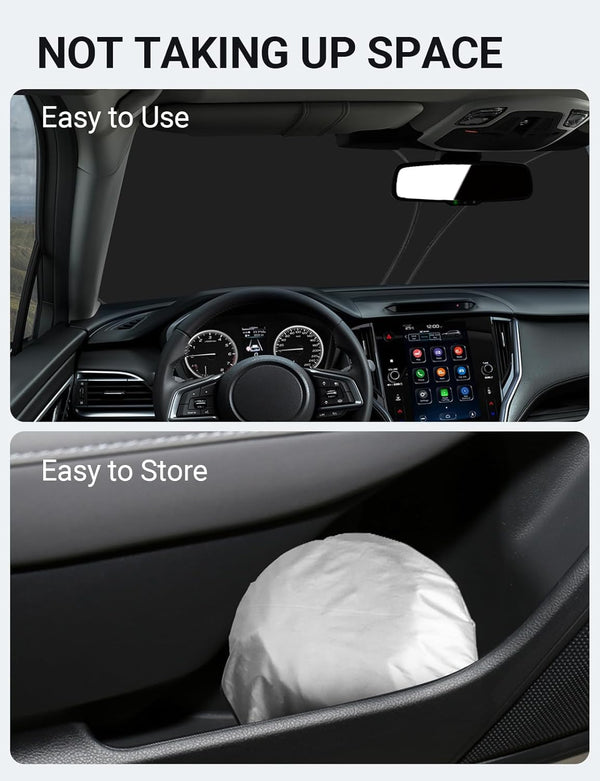 2020-2025 Subaru Outback custom-fit sunshade - folded compact