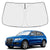 Proadsy 2025 Upgrade Windshield Sun Shade Custom Fit Audi Q5 SQ5 2010-2017 4-Layer Foldable Front Sunshade Protector Sun Visor Blocks UV Rays Keep Car Cooler Accessories