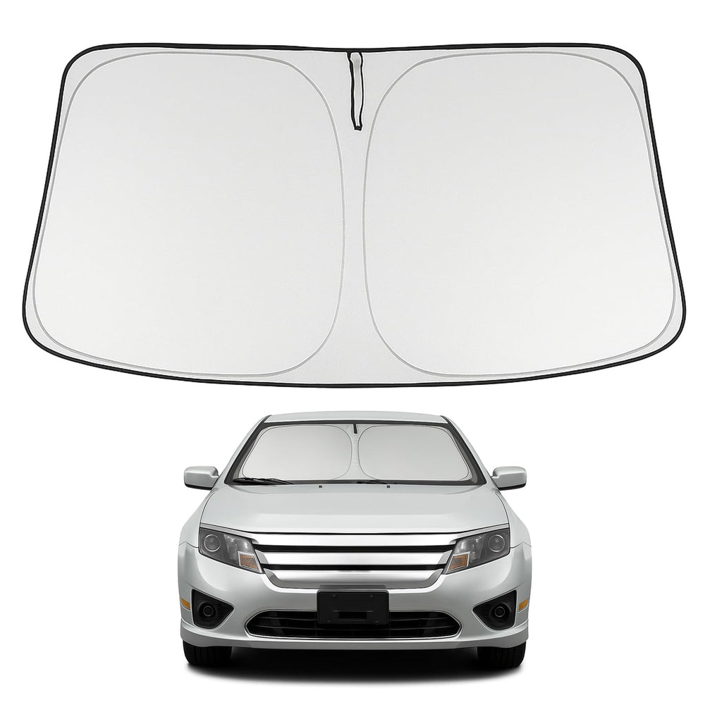 Proadsy 2025 Upgrade Windshield Sun Shade Custom Fit 2006-2012 Ford Fusion Front Window Sunshade Protector Foldable Sun Visor Blocks UV Rays Keep Car Cooler