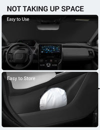 2023-2025 Toyota bZ4X custom-fit sunshade - folded compact