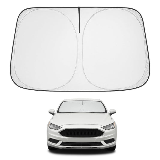 Proadsy Front Windshield Sun Shade Foldable Sunshade Protector Custom Fit 2013-2021 Ford Fusion Sedan Accessories 2025 Upgrade
