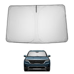 Proadsy 2025 Upgrade Windshield Sun Shade Custom Fit Hyundai Kona 2018-2024 2025 4-Layer Foldable Front Sunshade Protector Sun Visor Blocks UV Rays Keep Car Cooler Accessories