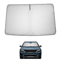 Proadsy Windshield Sun Shade for Kia Carnival 2022-2025 2026 4-Layer Foldable Front Sunshade Protector Sun Visor Blocks UV Rays Keep Car Cooler Accessories