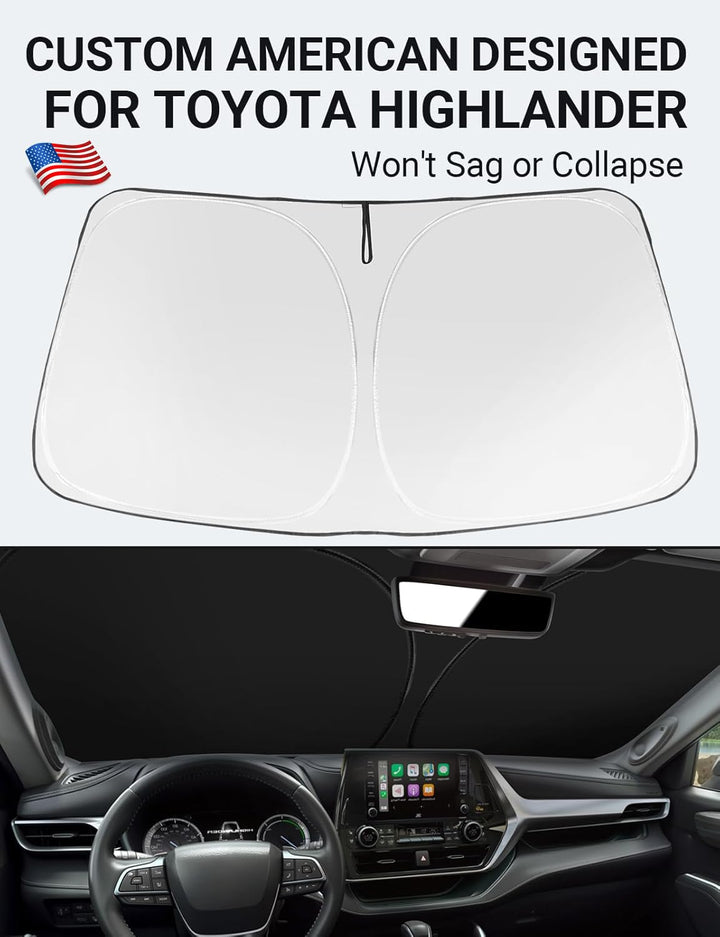 2020-2026 Toyota Highlander Windshield Sunshade