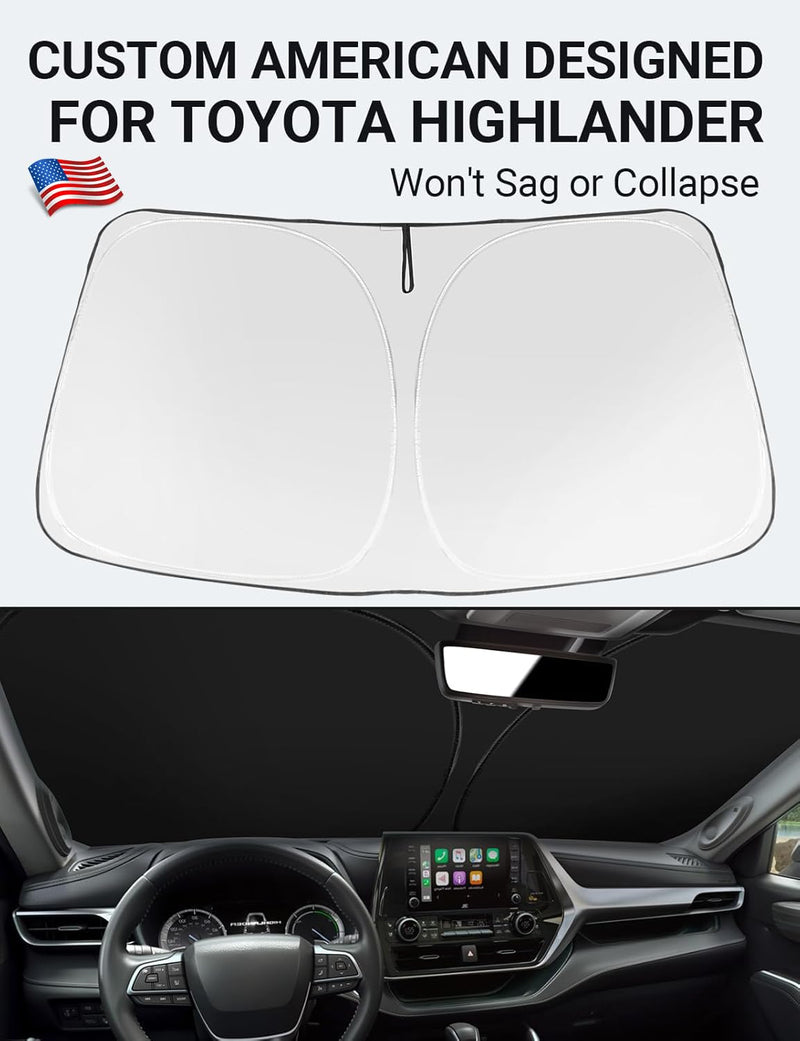 2020-2026 Toyota Highlander Windshield Sunshade