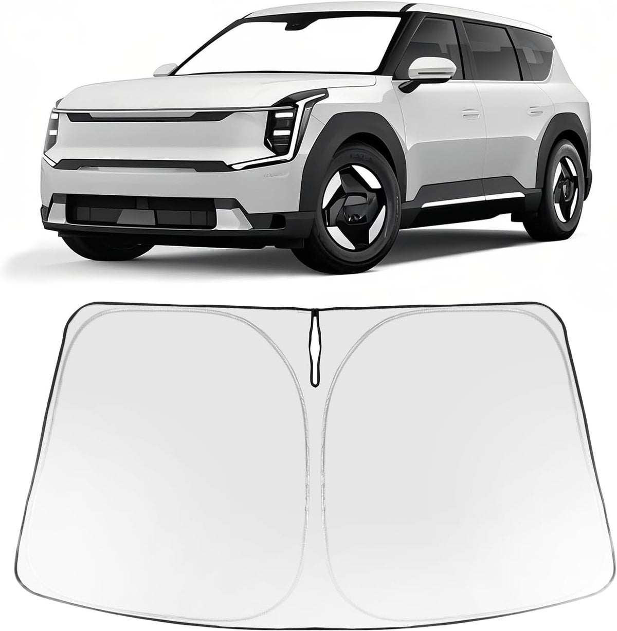 2024-2026 Kia EV9 Windshield Sunshade - Custom Fit Front Windshield Sun Shade