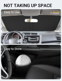 2015-2020 Honda Fit windshield sunshade detail view 8, custom fit front window sun shade