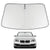 Proadsy 2025 Upgrade Windshield Sun Shade Custom Fit BMW 5 Series 2011-2016 4-Layer Foldable Front Sunshade Protector Sun Visor Blocks UV Rays Keep Car Cooler