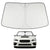 Proadsy Custom Fit Subaru WRX 2008-2015 Windshield Sun Shade 4-Layer Foldable Front Sunshade Protector Sun Visor Blocks UV Rays Keep Car Cooler
