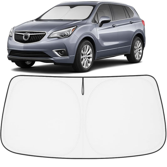 Proadsy 2025 Upgrade Windshield Sun Shade Custom Fit Buick Envision 2016-2020 4-Layer Foldable Front Sunshade Protector Sun Visor Blocks UV Rays Keep Car Cooler Accessories