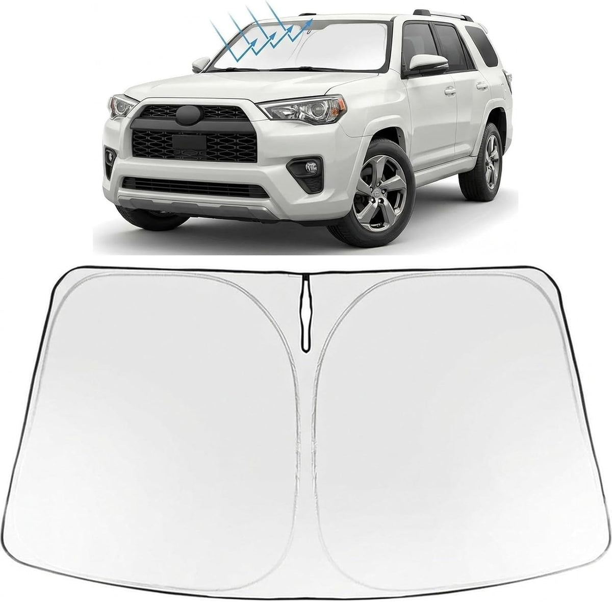 2025-2026 Toyota 4Runner Windshield Sunshade - Custom Fit Front Windshield Sun Shade