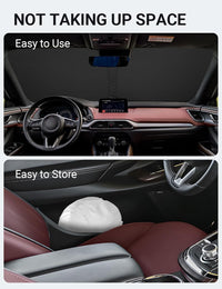 2016-2023 Mazda CX-9 windshield sunshade detail view 9, custom fit front window sun shade