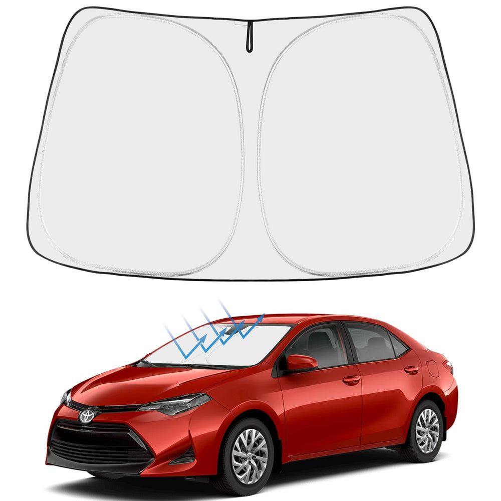 Proadsy Front Windshield Sunshade Foldable Sun Shade Protector Custom Fit 2014-2019 Corolla SE XSE L LE XLE Hybrid Sedan Accessories 2026 Upgrade