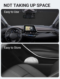 2018-2023 Toyota C-HR windshield sunshade detail view 9, custom fit front window sun shade