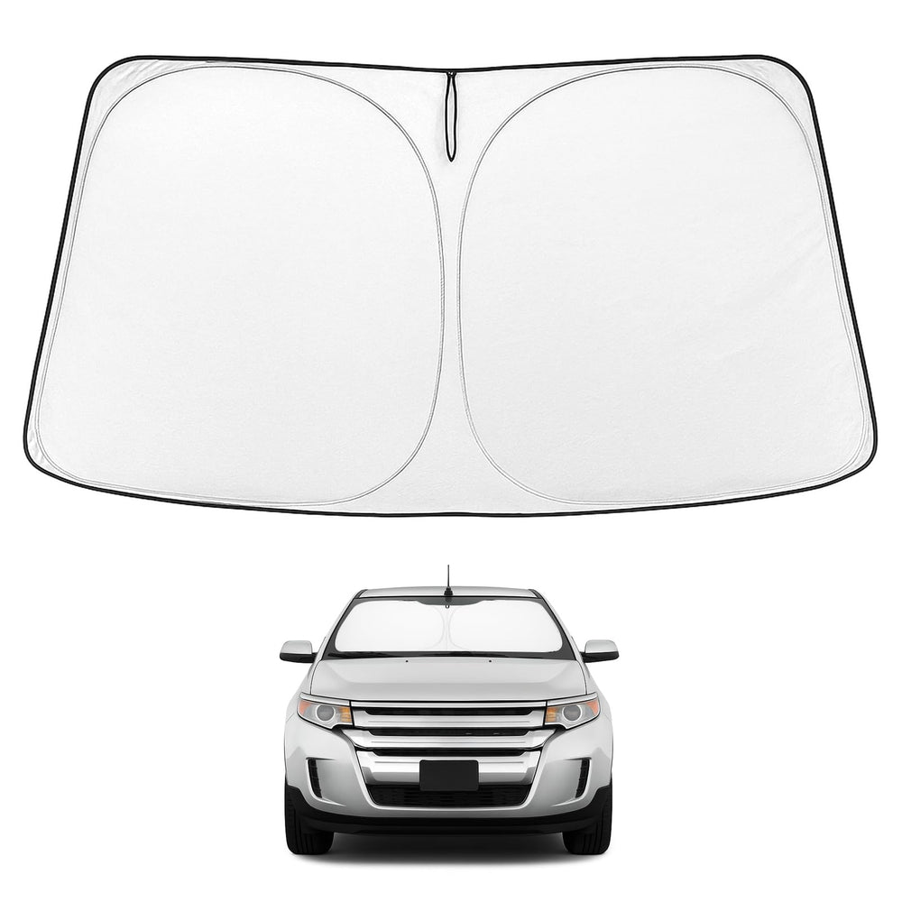 Proadsy 2026 Upgrade Windshield Sun Shade Custom Fit 2007-2014 Ford Edge Foldable Front Sunshade Protector Sun Visor Blocks UV Rays Keep Car Cooler