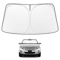 Proadsy 2026 Upgrade Windshield Sun Shade Custom Fit 2007-2014 Ford Edge Foldable Front Sunshade Protector Sun Visor Blocks UV Rays Keep Car Cooler