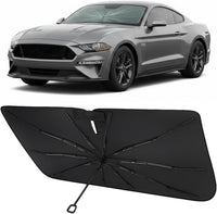 2015-2023 Ford Mustang Umbrella Windshield Sunshade - Custom Fit Front Windshield Sun Shade