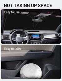 2018-2025 Volkswagen Atlas windshield sunshade detail view 8, custom fit front window sun shade