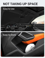 Proadsy Windshield Sun Shade for Audi Q3 2019-2025 2026 Foldable Front Sunshade Protector Sun Visor Keep Car Cooler Accessories