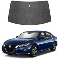 Proadsy Windshield Sun Shade Custom Fit Nissan Altima 2019-2026 Ice Crystal Black Front Window Sunshade UV and Heat Blocker Foldable Visor Keeps Car Cooler for Summer Parking and Daily Use