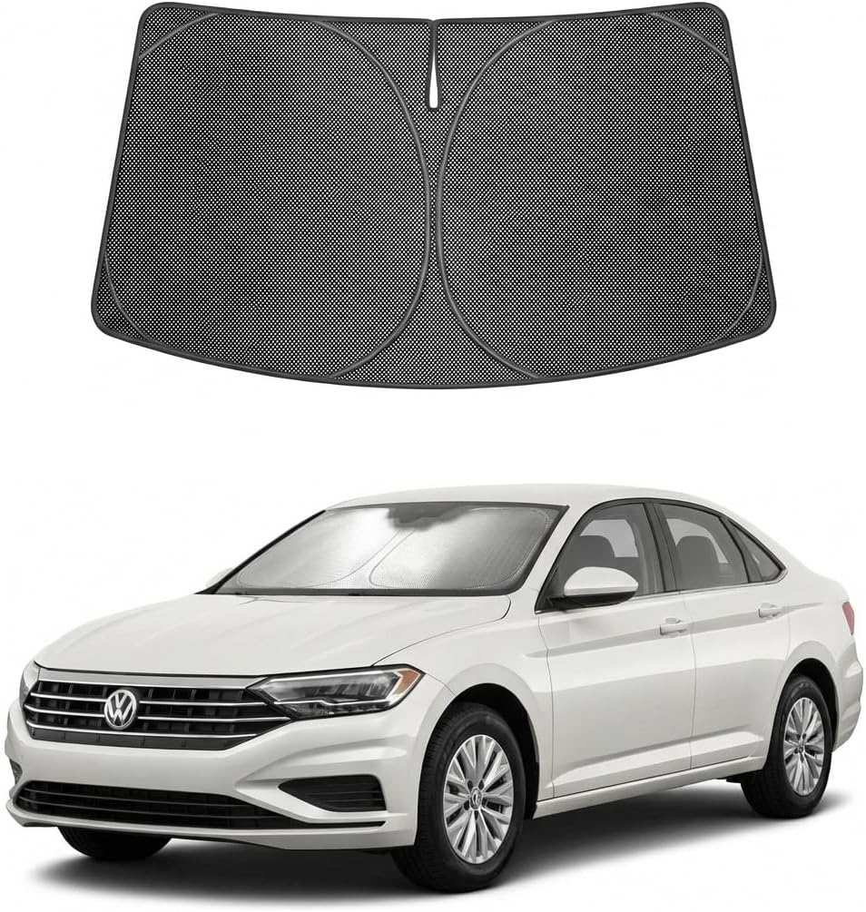 2019-2026 Volkswagen Jetta Ice Crystal Windshield Sunshade - Custom Fit Front Windshield Sun Shade