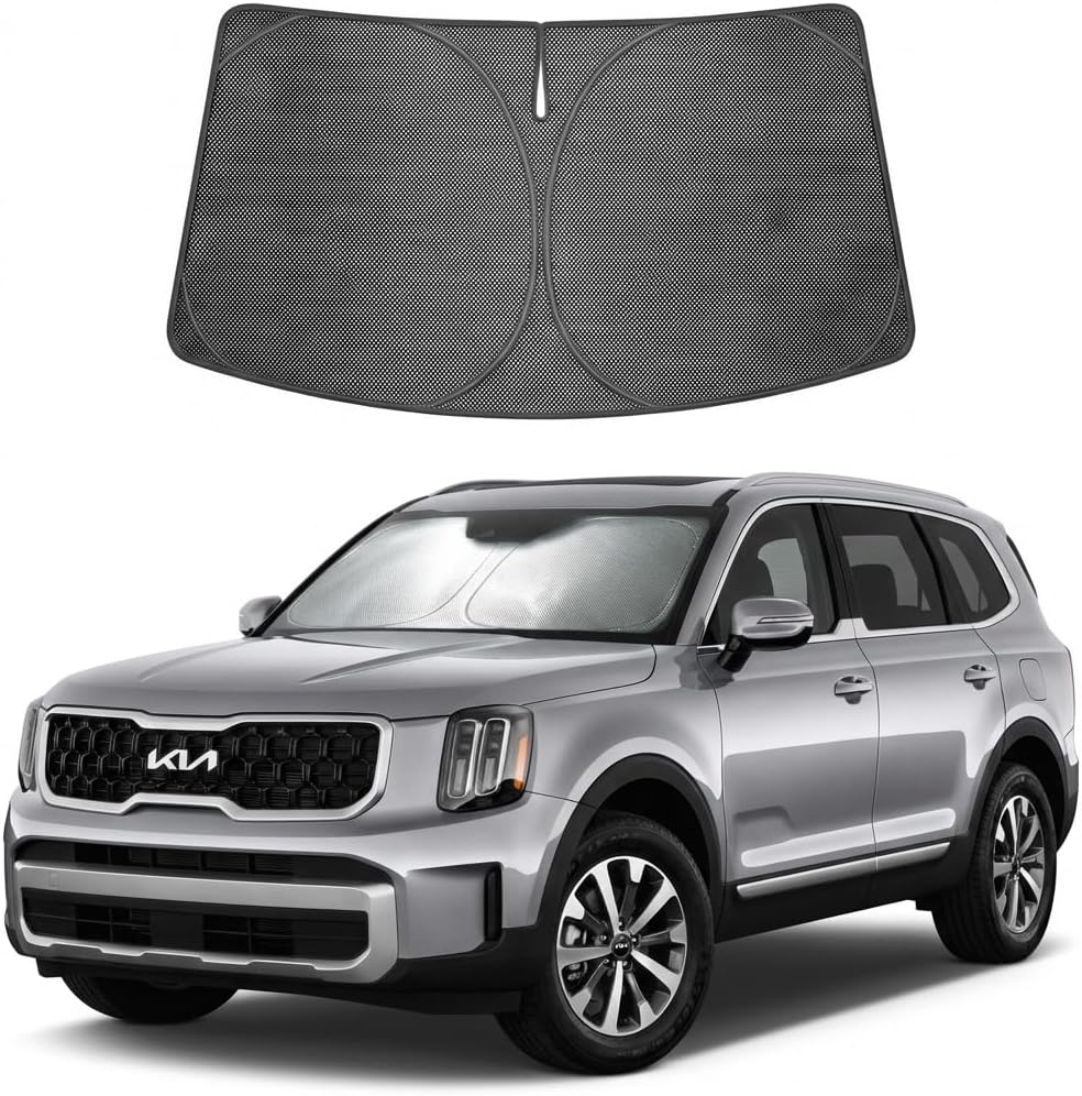 2020-2025 Kia Telluride Ice Crystal Windshield Sunshade - Custom Fit Front Windshield Sun Shade