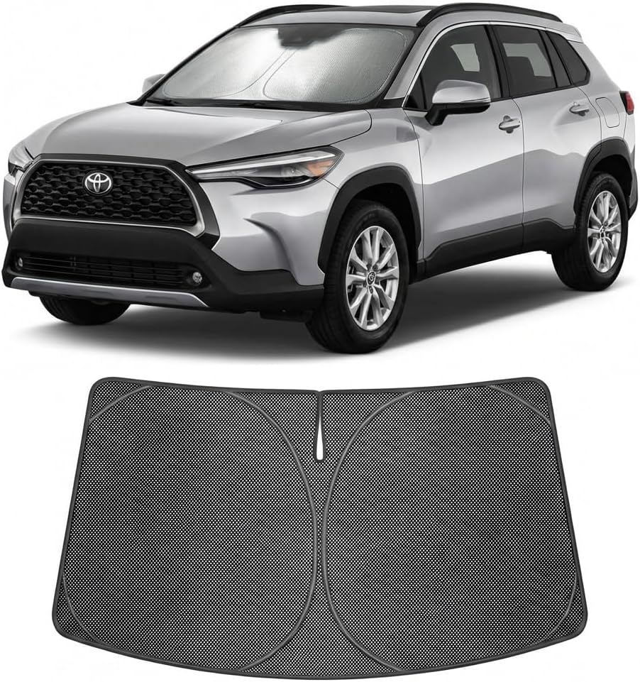 2022-2026 Toyota Corolla Cross Ice Crystal Windshield Sunshade - Custom Fit Front Windshield Sun Shade