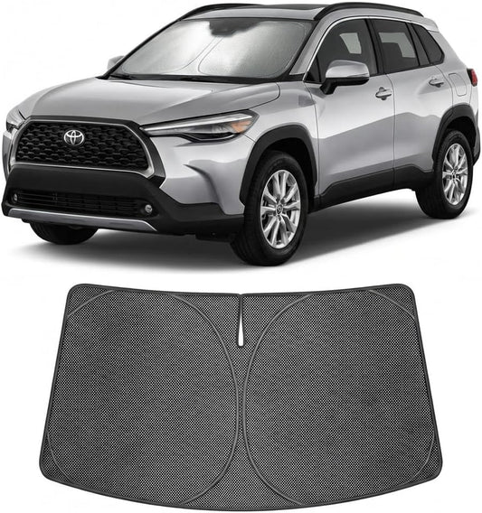 2022-2026 Toyota Corolla Cross Ice Crystal Windshield Sunshade - Custom Fit Front Windshield Sun Shade