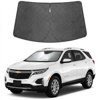 Proadsy Windshield Sun Shade Custom Fit Chevrolet Corvette 2020-2026 Ice Crystal Black Front Window Sunshade UV and Heat Blocker Foldable Visor Keeps Car Cooler for Summer Parking and Daily Use