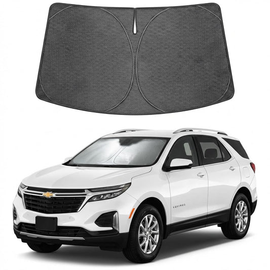 Proadsy Windshield Sun Shade Custom Fit Chevrolet Corvette 2020-2026 Ice Crystal Black Front Window Sunshade UV and Heat Blocker Foldable Visor Keeps Car Cooler for Summer Parking and Daily Use