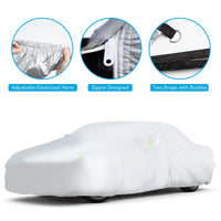 Car Cover for Toyota Camry 2019-2022 6 Layers All Weather Waterproof Sun Rain UV Dust Protection Outdoor Full Exterior Covers with Zipper