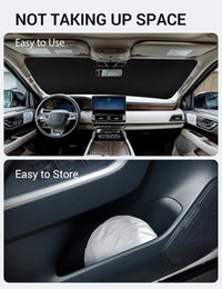 2018-2024 Lincoln Navigator custom-fit sunshade - folded compact