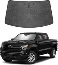 2019-2026 Chevrolet Silverado Ice Crystal Windshield Sunshade - Custom Fit Front Windshield Sun Shade