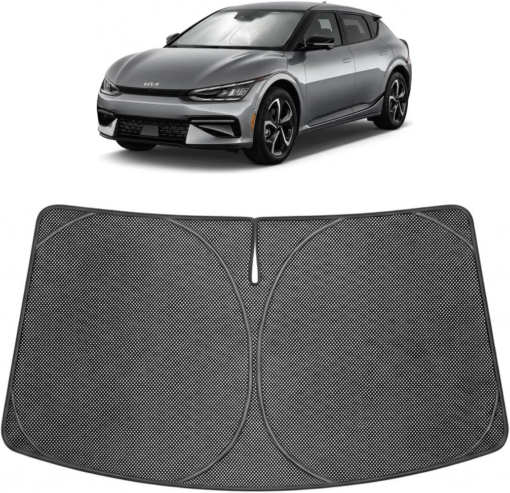 2023-2026 Kia EV6 Ice Crystal Windshield Sunshade - Custom Fit Front Windshield Sun Shade