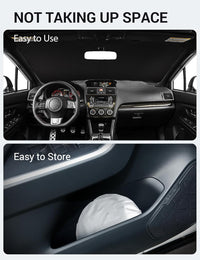 2008-2015 Subaru WRX custom-fit sunshade - folded compact