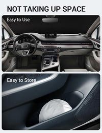 2016-2026 Audi Q7 windshield sunshade detail view 9, custom fit front window sun shade
