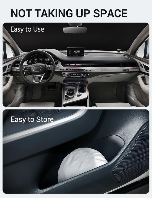 2016-2025 Audi Q7 custom-fit sunshade - folded compact
