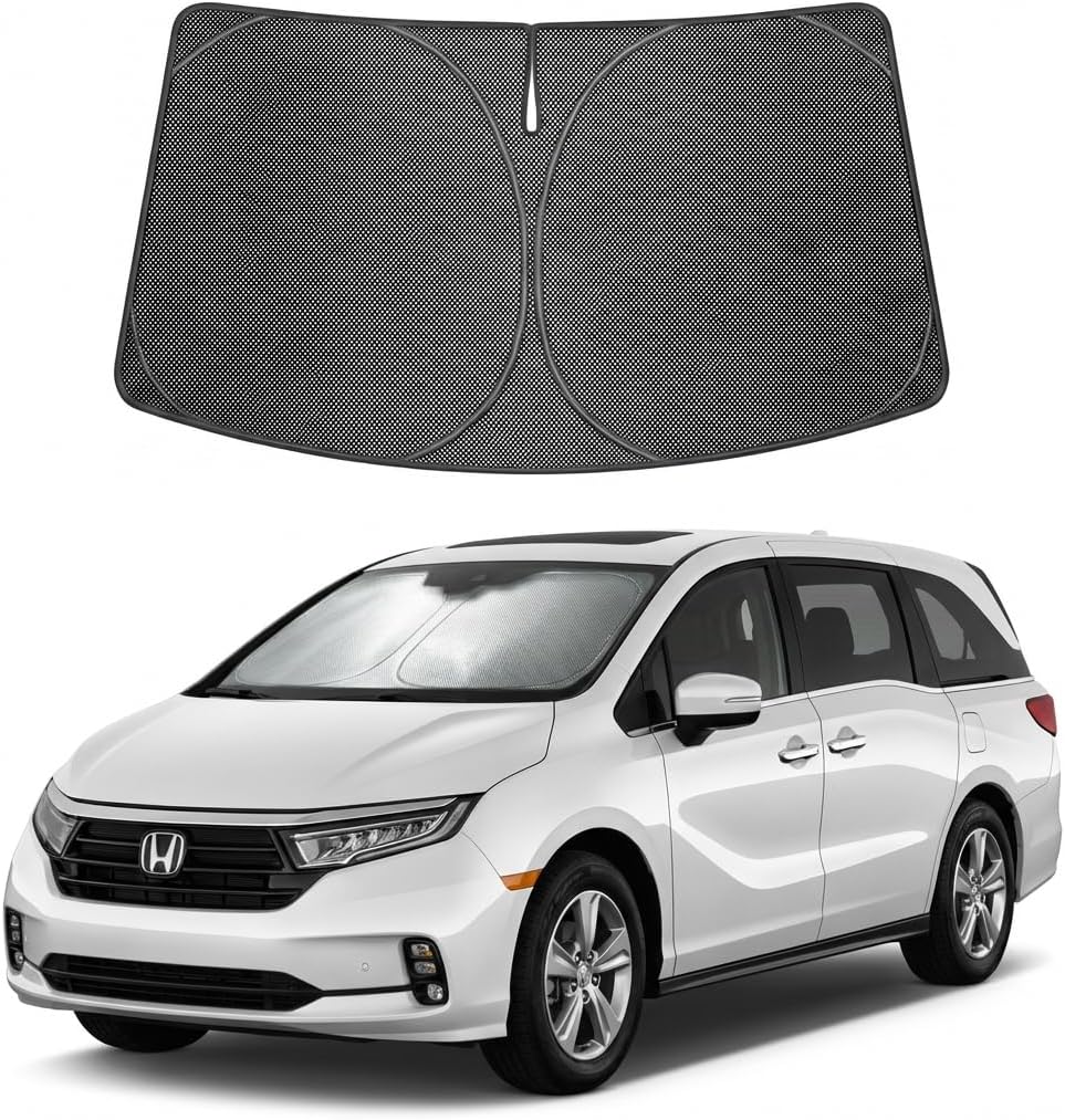 2018-2026 Honda Odyssey Ice Crystal Windshield Sunshade - Custom Fit Front Windshield Sun Shade