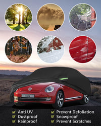 1998-2019 Volkswagen 4-Door custom-fit all-weather car cover - fitment detail