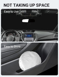 2015-2025 Subaru Impreza windshield sunshade detail view 9, custom fit front window sun shade