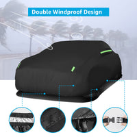 Waterproof Car Cover Custom fit for Dodge Charger 2006-2022 2023 6 Layers All Weather Waterproof Sun Rain UV Dust Protection Outdoor Indoor Full Car Cover