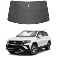 Proadsy Windshield Sun Shade Custom Fit Frontier 2022-2026 Ice Crystal Black Front Window Sunshade UV and Heat Blocker Foldable Visor Keeps Car Cooler for Summer Parking and Daily Use