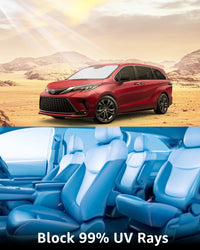 Windshield Sunshade Custom for Toyota Sienna 2023 2022 2021 Reflective Heat Sun UV Protector Foldable Front Window Shade Upgrade Accessories Certified Sustainable