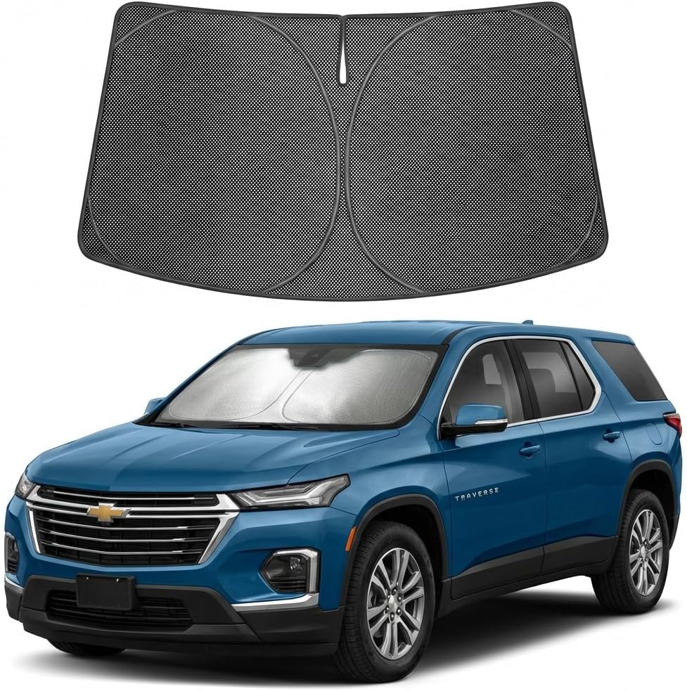 2024-2026 Chevrolet Traverse Ice Crystal Windshield Sunshade - Custom Fit Front Windshield Sun Shade
