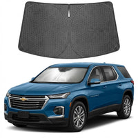 Proadsy Windshield Sun Shade Custom Fit Chevrolet Equinox 2025-2026 Ice Crystal Black Front Window Sunshade UV and Heat Blocker Foldable Visor Keeps Car Cooler for Summer Parking and Daily Use