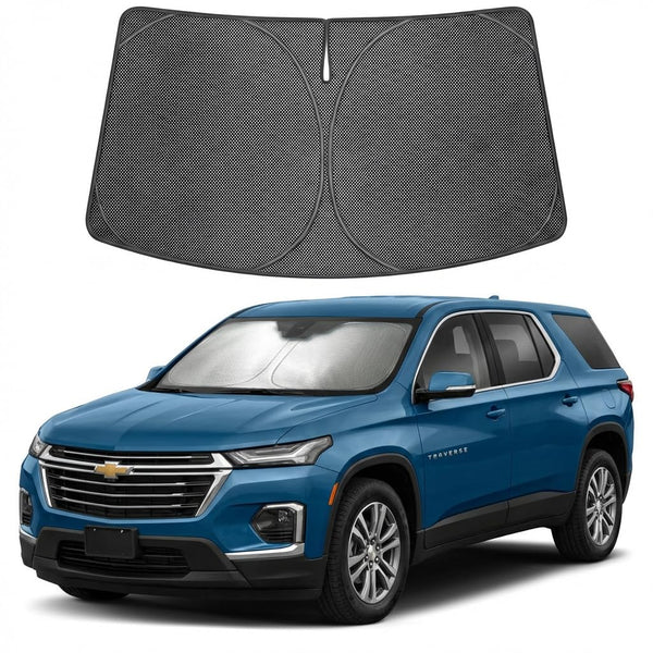 Proadsy Windshield Sun Shade Custom Fit Chevrolet Equinox 2025-2026 Ice Crystal Black Front Window Sunshade UV and Heat Blocker Foldable Visor Keeps Car Cooler for Summer Parking and Daily Use